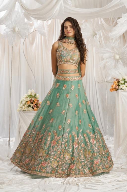 Green Lehenga choli wholesale market in Andhra Pradesh